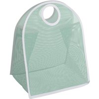 Linghhang - Wäschekorb, faltbarer Wäschesack aus Nylon, Korb für schmutzige Kleidung, tragbarer Wäschesammler (grün) von LINGHHANG