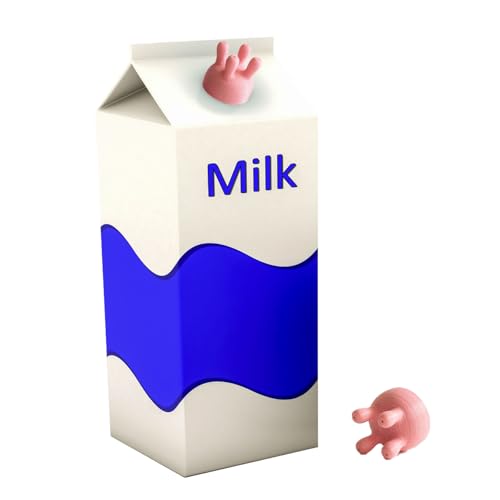 LINGJIA Trichter für Milchflaschenverschlüsse, Milchflaschenverschluss, Lustiger Milchtrichter, Kuh Euter Kuhflaschenverschluss, Kreativer Milchflaschenverschluss, Milchkartonverschluss von LINGJIA
