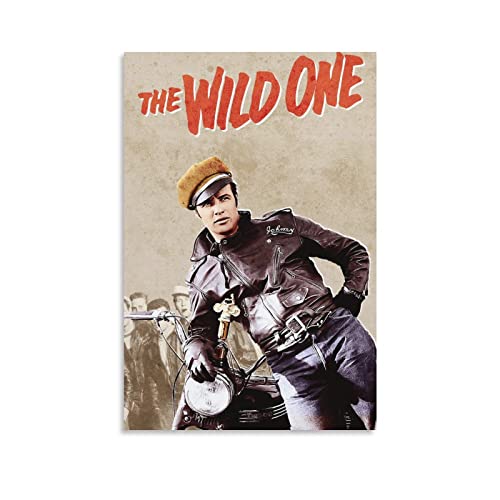 Filmposter "The Wild One", klassisches Design, Heimdekoration, Wandkunst, zum Aufhängen, dekoratives Malen, Poster, 60 x 90 cm von LINGJING