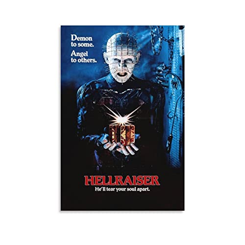 LINGJING HELLRAISER Horror-Film-Poster, Leinwand, Wandkunstdrucke, Poster, Foto, Bild, Malerei, Poster, Raumdekoration, 50 x 75 cm von LINGJING