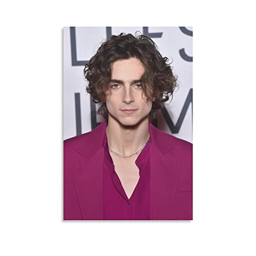 LINGJING The Actor Timothee Chalamet Gritty Eyes Poster Leinwand Kunst Poster und Wandkunst Bild Druck Moderne Familie Dekor Poster 50 x 75 cm von LINGJING