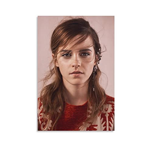 LINGJING The Model Emma Watson Poster Kunst Poster Leinwand Gemälde Dekor Wanddruck Foto Zuhause Modern Dekorative Poster 50 x 75 cm von LINGJING