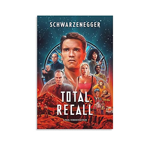 LINGJING Total Recall Klassisches Filmposter, Leinwand, Wandkunstdruck, Poster, Foto, Bild, Malerei, Poster, Raumdekoration, 60 x 90 cm von LINGJING