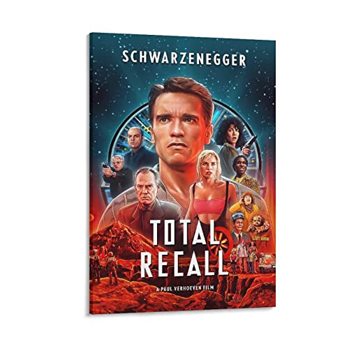 Total Recall Classic Movie Poster Canvas Poster Wall Art Picture Prints Hanging Photo Decor Home Posters Artworks 08x12inch(20x30cm) von LINGJING