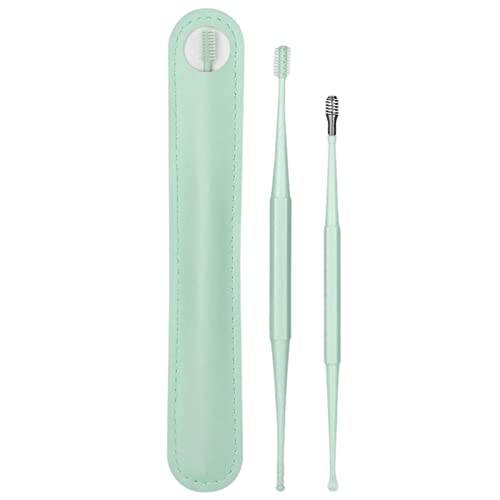 LINGJIONG Kit zum Entfernen von Ohrenschmalz - Ergonomisches Ohrenschmalz-Picker-Kit mit Doppelspitzen,Rundum gründlich reinigendes Ohrenpflege-Set für Kinder und Erwachsene für saubere Ohren von LINGJIONG