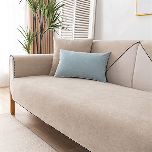 Sofaschutz Katze Hundedecke/Sofa überzug/Sofaschoner rutschfest, Sofa/Couch überwurfdecke/überwurf L Form, Hundematte wasserdichte Decke für Sofa/Auto/Outdoor (Khaki,110x240cm) von LINGKY