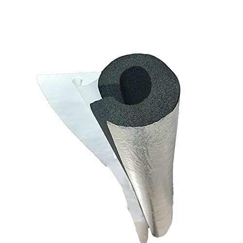 LINGOSHUN Solarthermie-Isolierschlauch,Flammhemmend,Aluminiumfolie-Frostschutzschaumrohrisolierung,Selbstklebend / 48mm ID / 30mm Thickness von LINGOSHUN