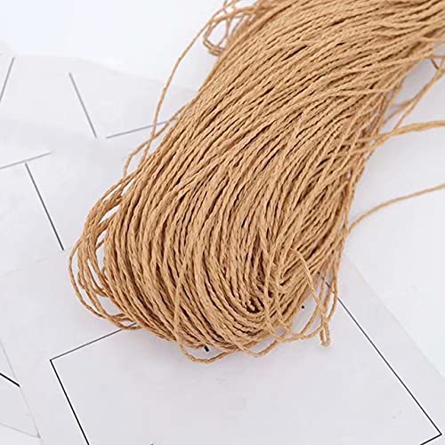 LINGP 500g/Rolle Bast Stroh Garn Für Handstricken Sommer Strohhut Handtaschen Garn Häkeln Handgemachte DIY Kissen Körbe Material von LINGP