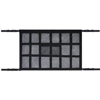 (18 Gitter, 78 x 53 cm) Autodach-Aufbewahrungsnetz, Auto-Organizer-Tasche, universelle elastische Netztasche für den Autodach-Innenraum, für die von LINJOU