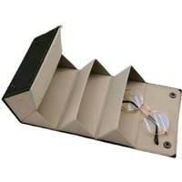 1 Stück Sonnenbrillen-Aufbewahrungsbox (Schwarz), tragbare Reise-Sonnenbrillen-Aufbewahrungsbox, Sonnenbrillenetui mit 5 Fächern von LINJOU
