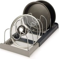 1-teiliges Topfregal, Küchentopfregal mit 7 verstellbaren Fächern, perfekt für Töpfe und Küchenutensilien 1-teiliges Topfregal, Küchentopfregal mit 7 verstellbaren Fächern, perfekt für Töpfe und Küchenutensilien von LINJOU