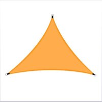 1-teiliges dreieckiges Sonnensegel, 3 x 3 x 3 m, wasserdichtes dreieckiges Sonnensegel mit UV-Schutz und atmungsaktivem HDPE-Schattengewebe, für 1-teiliges dreieckiges Sonnensegel, 3 x 3 x 3 m, wasserdichtes dreieckiges Sonnensegel mit UV-Schutz und atmungsaktivem HDPE-Schattengewebe, für von LINJOU