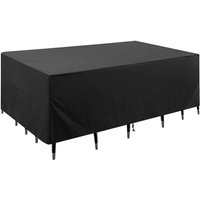 1 x Gartenmöbel-Abdeckung, 210D Oxford-Gewebe, Terrassentisch-Abdeckung, wetterfest und reißfest, Schutzhülle für Gartenmöbel (180 x 120 x 74 cm) von LINJOU