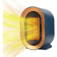 1200W Home Office Leiser PTC-Heizlüfter Schnelles Aufheizen Sicherer und energiesparender Innenheizer - Blau von LINJOU
