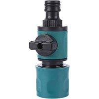 2 Stück 16 mm Gartenschlauch-Schnellverbinder mit 2-Wege-Absperrventil 2 Stück 16 mm Gartenschlauch-Schnellverbinder mit 2-Wege-Absperrventil von LINJOU