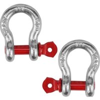 2 Stück hochfester Stahlschäkel, hochfester verzinkter Stahlschäkel, Abschleppschäkel mit Ösenschrauben, verstellbare Schäkelschnalle, zum 2 Stück hochfester Stahlschäkel, hochfester verzinkter Stahlschäkel, Abschleppschäkel mit Ösenschrauben, verstellbare Schäkelschnalle, zum von LINJOU