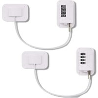 2er-Pack Kühlschrank-Sicherheitsschlösser mit 4-stelligem Code, Kühlschrank-Kombinationsschloss für Kinder, Kindersicherungen für Schränke, Vitrinen 2er-Pack Kühlschrank-Sicherheitsschlösser mit 4-stelligem Code, Kühlschrank-Kombinationsschloss für Kinder, Kindersicherungen für Schränke, Vitrinen von LINJOU