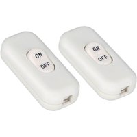 2er-Pack Nachttischschalter, schwarze Schalter, 6 A 250 V Doppelpolschalter, Mini-Wippschalter für Kleingeräte, Nachttischlampen und Tischlampen 2er-Pack Nachttischschalter, schwarze Schalter, 6 A 250 V Doppelpolschalter, Mini-Wippschalter für Kleingeräte, Nachttischlampen und Tischlampen von LINJOU