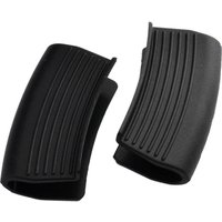 2er-Pack hitzebeständige Griffabdeckungen aus Silikon für Töpfe und Pfannen – Schwarz von LINJOU