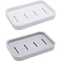 2er-Set Seifenschalen, Seifensparer für Dusche, Bad, Küche, Waschbecken, hält Seife trocken 2er-Set Seifenschalen, Seifensparer für Dusche, Bad, Küche, Waschbecken, hält Seife trocken von LINJOU