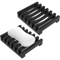 2er-Set Seifenschalen, Silikonhüllenschoner, Duschseifenbox, einfache Reinigung, Trocknen, Waschbecken, Badewanne, Seifenabtropffläche, 2er-Set Seifenschalen, Silikonhüllenschoner, Duschseifenbox, einfache Reinigung, Trocknen, Waschbecken, Badewanne, Seifenabtropffläche, von LINJOU