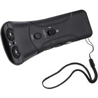3-in-1 Ultraschall-Selbstverteidigungsgerät gegen Hunde, LED-Taschenlampe, schwarzer doppelköpfiger Hundeabwehr 3-in-1 Ultraschall-Selbstverteidigungsgerät gegen Hunde, LED-Taschenlampe, schwarzer doppelköpfiger Hundeabwehr von LINJOU