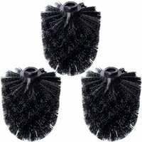 3er-Pack Toilettenbürsten-Ersatzköpfe, schwarze Ersatzbürste, schwarze Ersatzbürste, schwarzer Ersatzkopf, Einzelbürste 3er-Pack Toilettenbürsten-Ersatzköpfe, schwarze Ersatzbürste, schwarze Ersatzbürste, schwarzer Ersatzkopf, Einzelbürste von LINJOU