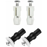 4 Stück Toilettensitz-Scharnier-Befestigungsschrauben, Toilettendeckel-Dehnschrauben, Toilettendeckel-Befestigungsschrauben-Set, Ersatzteile von LINJOU