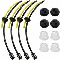 4-teilige Kraftstoffleitungen mit Filter, Universal-Kraftstofffilter-Kit, Kraftstoffleitungen für Rasenmäher mit Primer-Birne 4-teilige Kraftstoffleitungen mit Filter, Universal-Kraftstofffilter-Kit, Kraftstoffleitungen für Rasenmäher mit Primer-Birne von LINJOU