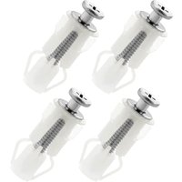 4-teiliges WC-Sitzscharnier- und Befestigungsset, inklusive Schrauben zum Austauschen von WC-Sitzen von LINJOU