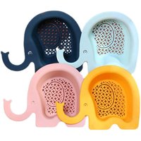 4er-Pack Küchenspülkörbe, Spülbecken-Abflusskorb, Spülbecken-Abflusskorb, Elefantensieb, Mehrzweck-Spülbecken-Abflusskorb für Obst und Gemüse von LINJOU
