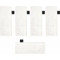 5 Mikrofaser-Bodenpads, kompatibel mit Dampfreinigern von Kärcher EasyFix SC2 SC3 SC4, Ersatz-Dampfwischpads, Reinigungszubehör von LINJOU