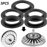 5Pcs Badewanne Ablauf Dichtung Ringe Bad Waschbecken Sieb Gummi Dichtung für Korb Sieb von LINJOU