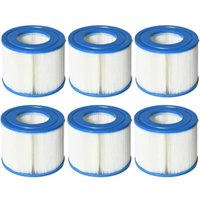 6 Vliesstofffilter für Pools und Spas Ø10,4x8cm Typ VI Pumpenfilter von LINJOU