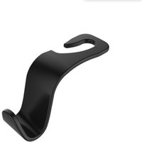 Auto-Aufbewahrungshaken, Rücksitz-Handtaschenhaken, Autohaken, Autositz-Rückenhaken, PP (2er-Set, schwarz) von LINJOU
