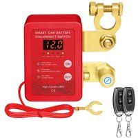 Auto-Not-Ausschalter, 12 V 240 A Fernabschaltung der Batterie mit LED-Spannungsanzeige, Diebstahlschutz-Ausschalter für Auto, LKW, Wohnmobil, Auto-Not-Ausschalter, 12 V 240 A Fernabschaltung der Batterie mit LED-Spannungsanzeige, Diebstahlschutz-Ausschalter für Auto, LKW, Wohnmobil, von LINJOU