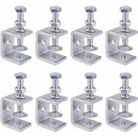 C-Klemmen, 8 Stück Hochleistungs-C-Klemmen aus Edelstahl 304, C-Klemmen aus Edelstahl, Hochleistungs-Edelstahlklemme von LINJOU