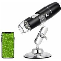 Digitales Mikroskop, 50X-1000X WiFi-Endoskop, Metallständer, kompatibel mit Smartphone und Tablet Digitales Mikroskop, 50X-1000X WiFi-Endoskop, Metallständer, kompatibel mit Smartphone und Tablet von LINJOU