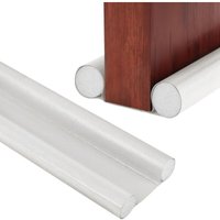 Doppelseitiger Zugluftstopper 96 cm - Doppelseitiger Zugluftstopper, Dichtungsstreifen, verstellbarer und schalldichter Fensterboden (weiß) von LINJOU