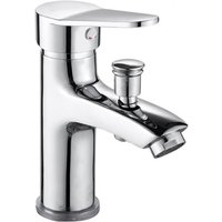 Duschmischbatterie Einlochmontage Heiß- und Kaltwasser-Duscharmatur mit doppeltem Verwendungszweck aus Legierung von LINJOU