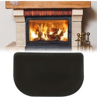 Feuerfeste Kaminmatte, Feuerfeste Kaminunterlage, Halbrunde Schutzmatte, Schützt Böden vor Glut und Funken, Feuerfeste und Hitzebeständige Matte (122 von LINJOU