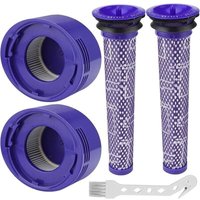 Filter für Dyson V8/V7, waschbare Ersatzfilter für Dyson V7/V8 Absolute und Animal Staubsauger, Staubsaugerzubehör für Dyson V8 mit 2 Filter für Dyson V8/V7, waschbare Ersatzfilter für Dyson V7/V8 Absolute und Animal Staubsauger, Staubsaugerzubehör für Dyson V8 mit 2 von LINJOU