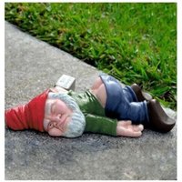 Gartenzwerg-Statue, 15 cm, Polyresin, Veranda-Dekoration in voller Farbpalette von LINJOU