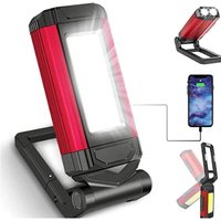 Leistungsstarke wiederaufladbare Arbeitsleuchte, LED-Werkstatt-Arbeitsleuchte mit Magnetfuß, IPX6 wasserdichte Taschenlampe für Garage und Camping Leistungsstarke wiederaufladbare Arbeitsleuchte, LED-Werkstatt-Arbeitsleuchte mit Magnetfuß, IPX6 wasserdichte Taschenlampe für Garage und Camping von LINJOU
