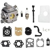 MS170 MS180 C1Q-S57A Vergaser-Kit für STIHL 017 018 MS170 MS180 MS180C C1Q-S57 C1Q-S57A C1Q-S57B, Kettensäge/Rasenmäher mit Luftfilter-Tune-Up-Kit von LINJOU