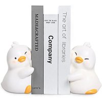 Niedliche weiße dekorative Buchstütze in Entenform, einzigartige Buchstütze zum Aufbewahren von Büchern, kreative Buchstütze aus Kunstharz, geeignet Niedliche weiße dekorative Buchstütze in Entenform, einzigartige Buchstütze zum Aufbewahren von Büchern, kreative Buchstütze aus Kunstharz, geeignet von LINJOU