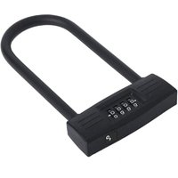 Robustes Bügelschloss, 4-stelliges Zahlenschloss mit Passwort, Fahrrad-Bügelschloss mit Fahrradkombination, Fahrrad-Bügelschloss für Zuhause, Schule, Robustes Bügelschloss, 4-stelliges Zahlenschloss mit Passwort, Fahrrad-Bügelschloss mit Fahrradkombination, Fahrrad-Bügelschloss für Zuhause, Schule, von LINJOU