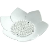 Seifenschale mit Abtropffläche, Badezimmer-Seifenschale für die Dusche, Silikon-Seifenhalter für die Küchenspüle. Blumenförmiger Seifenhalter für Seifenschale mit Abtropffläche, Badezimmer-Seifenschale für die Dusche, Silikon-Seifenhalter für die Küchenspüle. Blumenförmiger Seifenhalter für von LINJOU