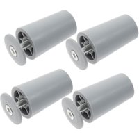 Set mit 8 grauen PVC-Rollladenstoppern, 40 mm Durchmesser, 8 Stück/Set 40-mm-Rollladenstopper mit Schrauben, graue Stopper von LINJOU