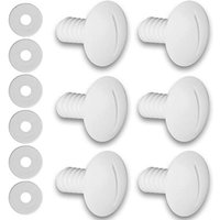 Sets weiße Kunststoff-Radschrauben mit Unterlegscheiben C55 für Polaris 180 280 Poolreiniger-Zubehör Sets weiße Kunststoff-Radschrauben mit Unterlegscheiben C55 für Polaris 180 280 Poolreiniger-Zubehör von LINJOU